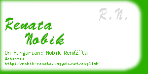 renata nobik business card